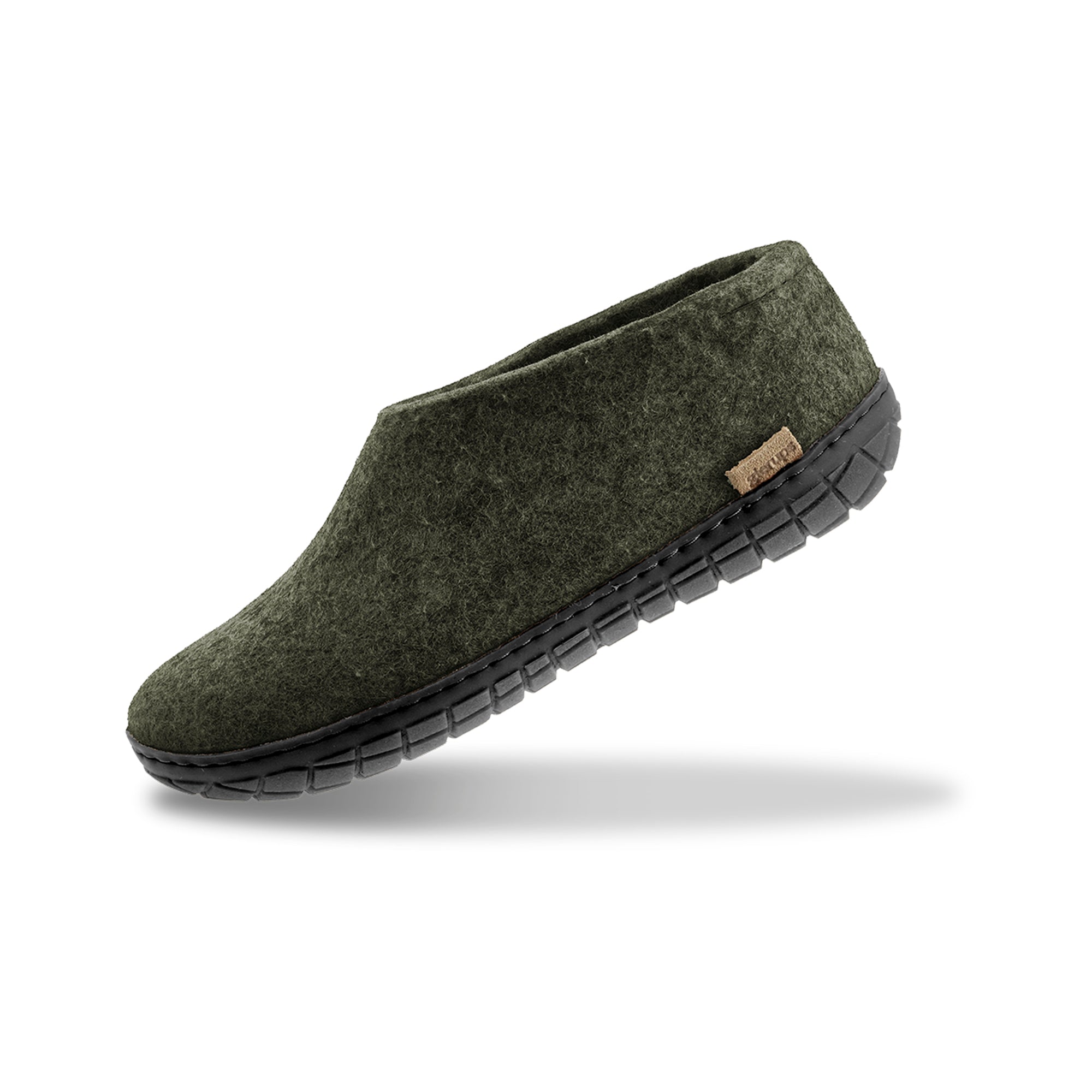 Glerups Men\'s EU 45 US 11.5-12 Slip-On Wool Slippers Forest Green Leather Sole Glerups slip ons size 45 (12) 12 (45) | Mercari main image 4