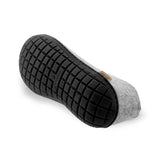 Shoe with natural rubber sole - black - Grey