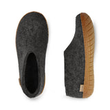 Shoe with natural rubber sole - honey - Charcoal