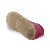 Shoe with leather sole - Cranberry