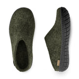 Slip-on with natural rubber sole - black - Forest