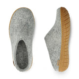 Slip-on with natural rubber sole - honey - Grey