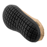 Slip-on with natural rubber sole - black - Sand