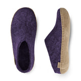 Slip-on with leather sole - Purple