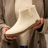 glerups Boot with leather sole Boot with leather sole Off white