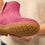 glerups Boot with natural rubber sole - honey Boot with rubber sole Cranberry