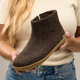 glerups Boot with natural rubber sole - honey Boot with rubber sole Nature brown