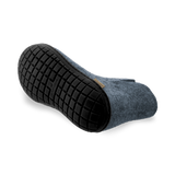 Boot with natural rubber sole - black - Denim