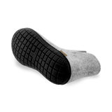 Boot with natural rubber sole - black - Grey