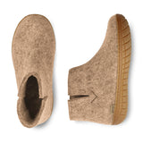Boot with natural rubber sole - honey - Sand
