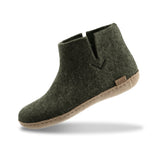 Boot with leather sole - Forest