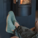 Boot with leather sole - Moss