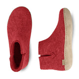 Boot with leather sole - Red