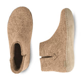 Boot with leather sole - Sand