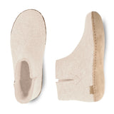 Boot with leather sole - Off white