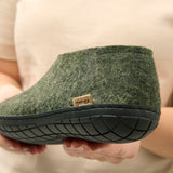 glerups Shoe with natural rubber sole - black Shoe with rubber sole Forest