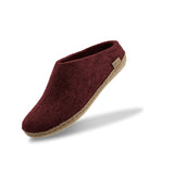 Slip-on with leather sole - Beet