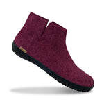 glerups Boot with natural rubber sole - black Boot with rubber sole Cranberry