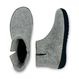 glerups Boot with natural rubber sole - black Boot with rubber sole Grey