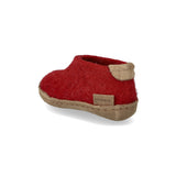 glerups Shoe kids Shoe with leather sole Red