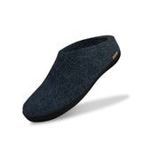 glerups Slip-on with natural rubber sole - black Slip-on with rubber sole Denim
