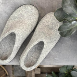 glerups Slip-on with natural rubber sole - black Slip-on with rubber sole Grey