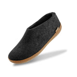 Shoe with natural rubber sole - honey - Charcoal