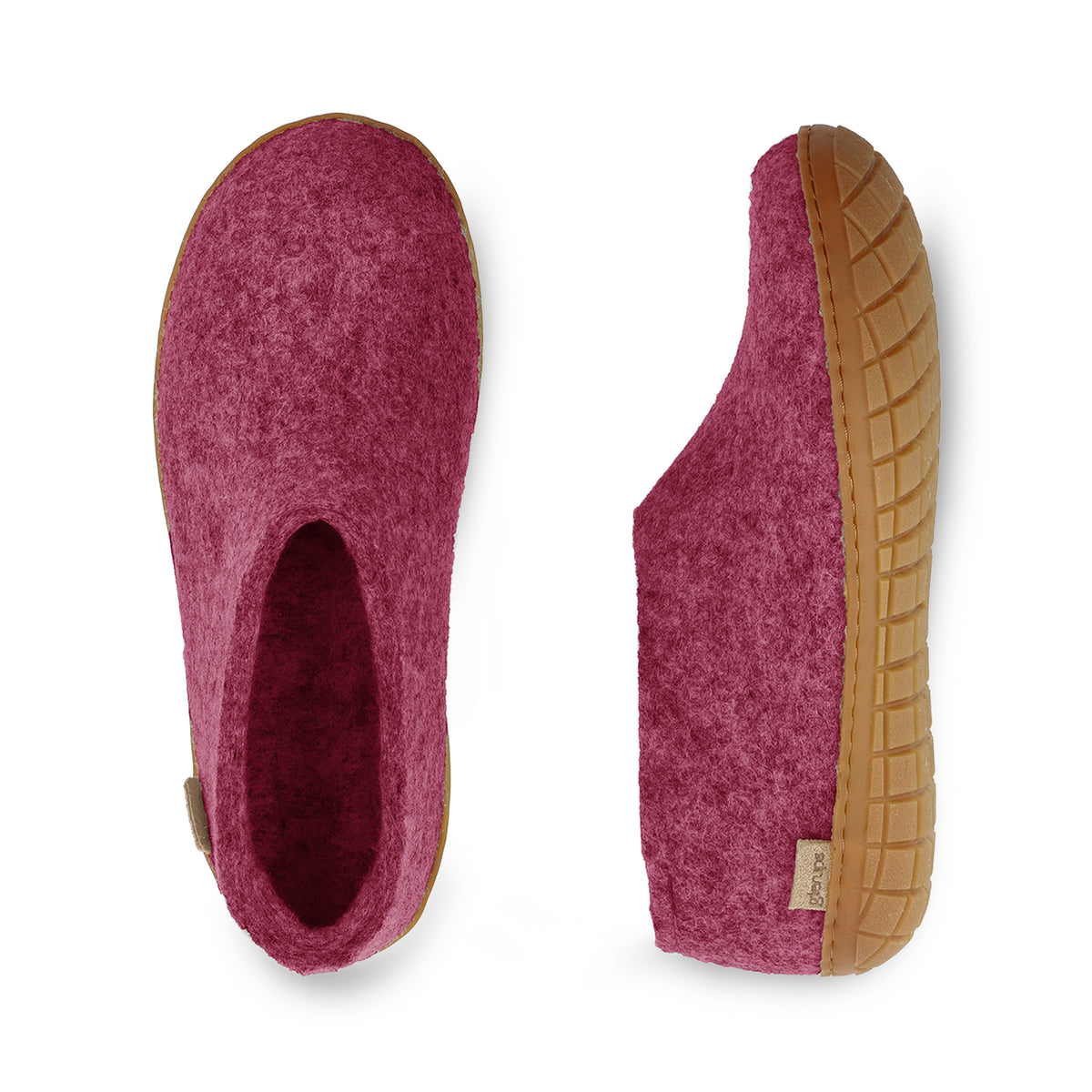 Shoe with natural rubber sole - honey - Cranberry