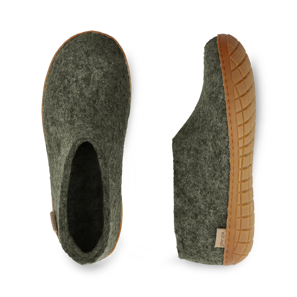 Shoe with natural rubber sole - honey - Forest