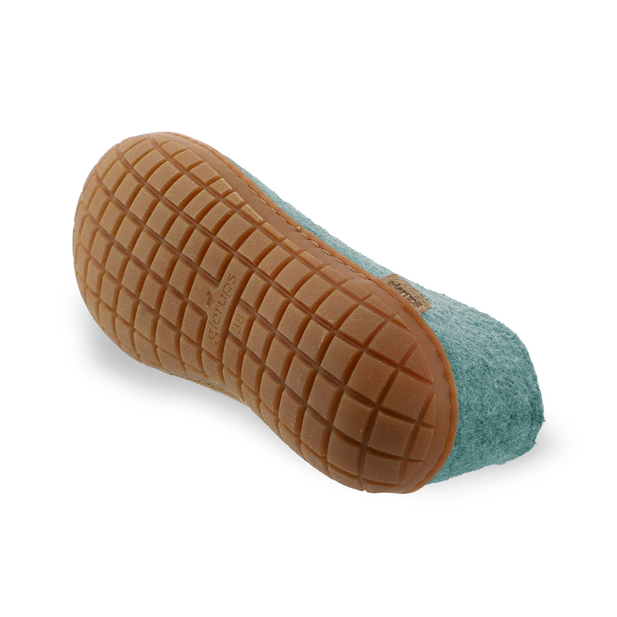 Shoe with natural rubber sole - honey - North Sea