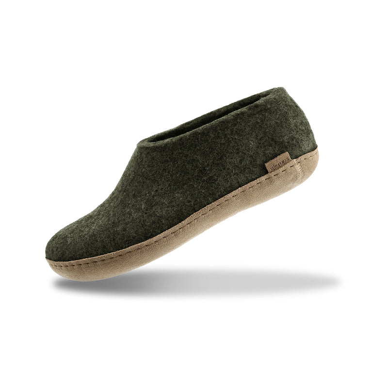 Shoe with leather sole - Forest