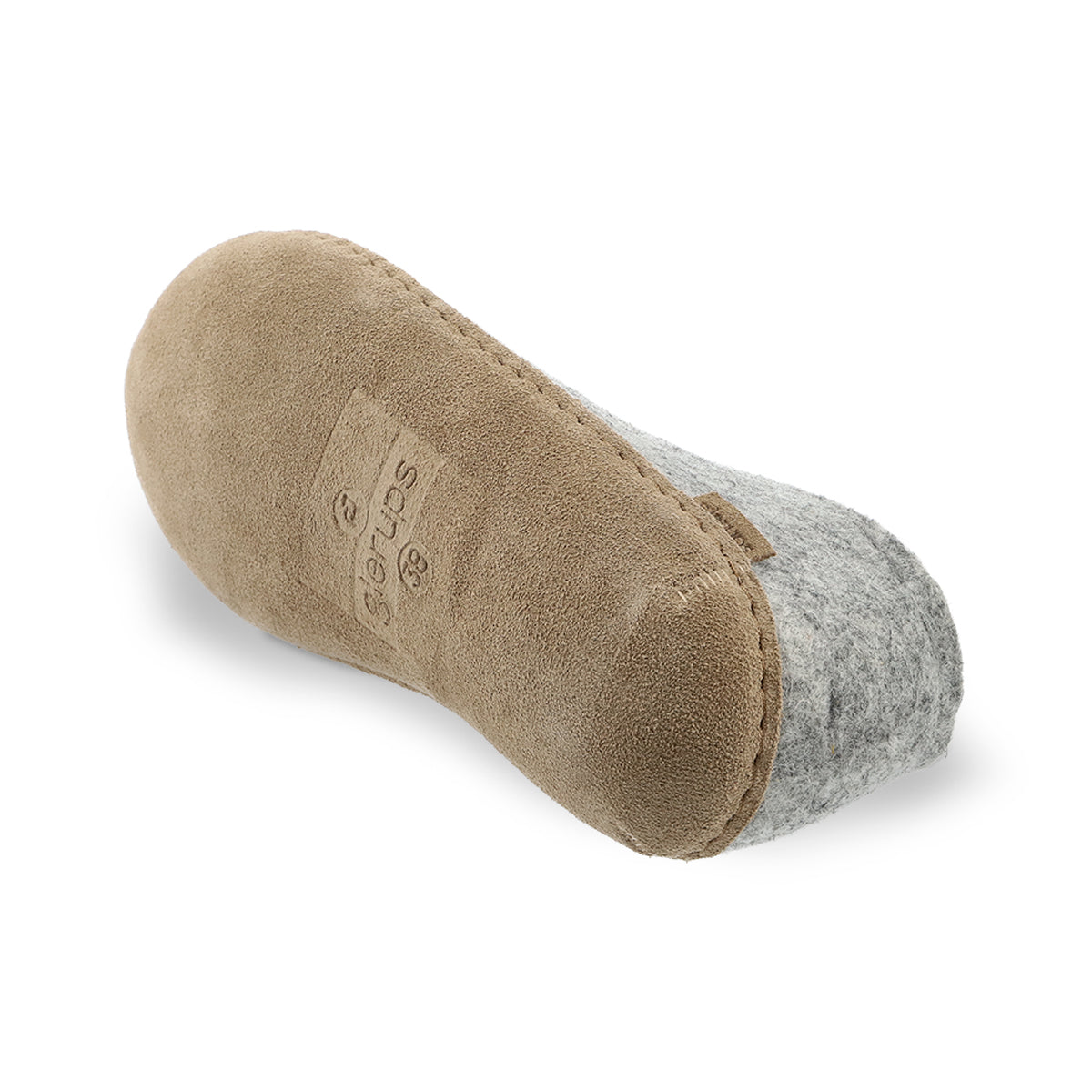 Shoe with leather sole - Grey