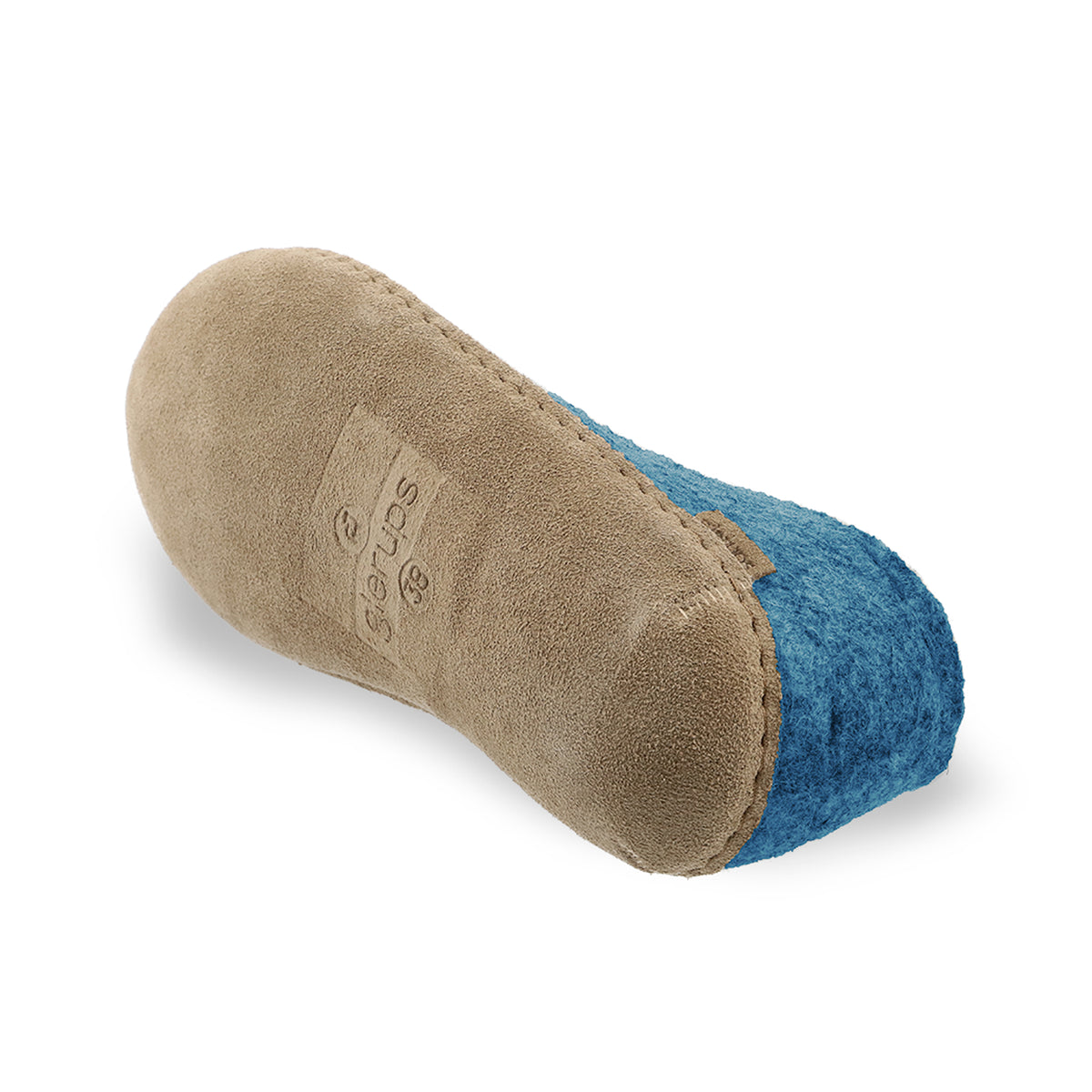 Shoe with leather sole - Petrol