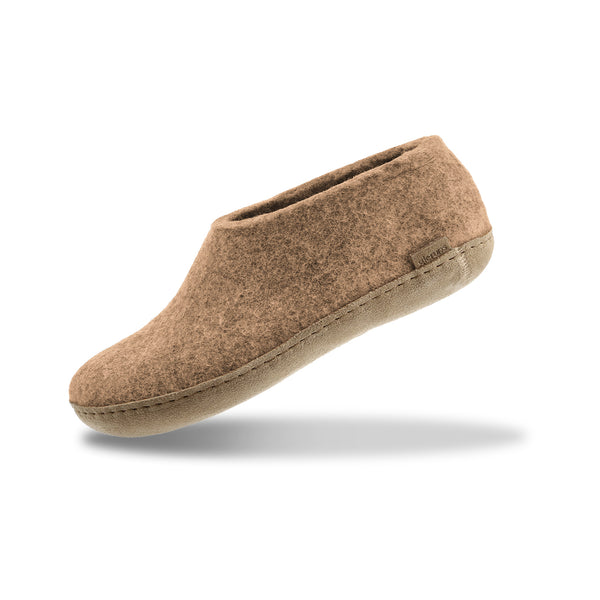 Shoe with leather sole - Sand