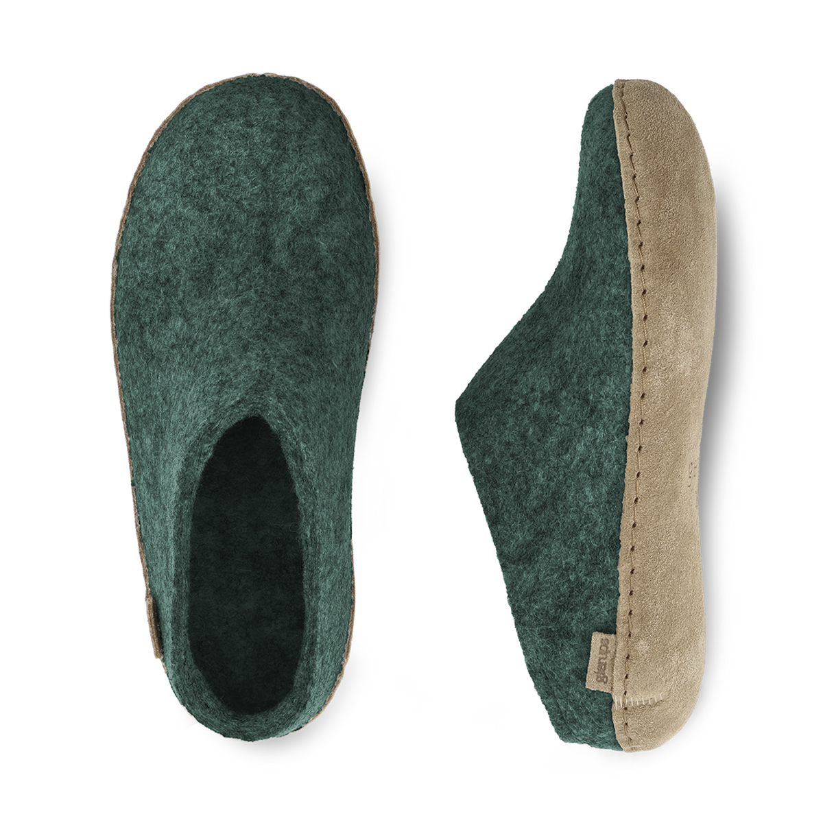Slip-on with leather sole - Ocean Teal