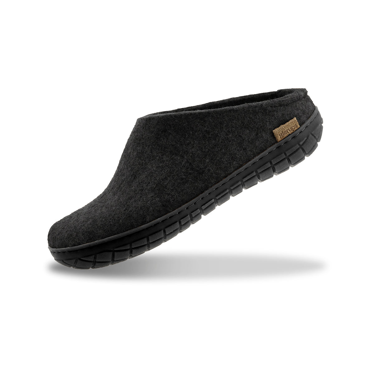 Slip-on with natural rubber sole - black - Charcoal