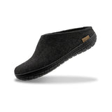 Slip-on with natural rubber sole - black - Charcoal