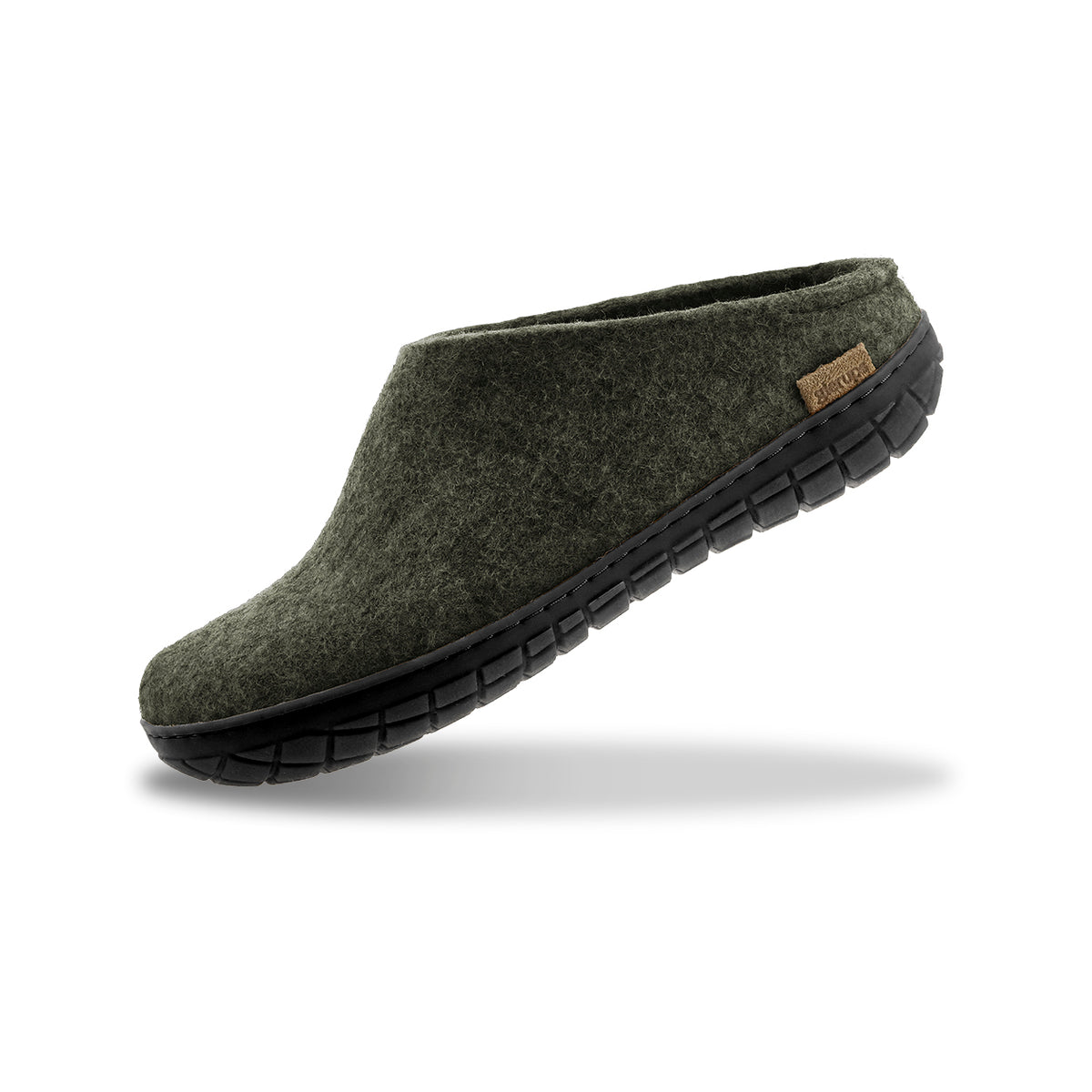Slip-on with natural rubber sole - black - Forest