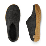 Slip-on with natural rubber sole - honey - Charcoal