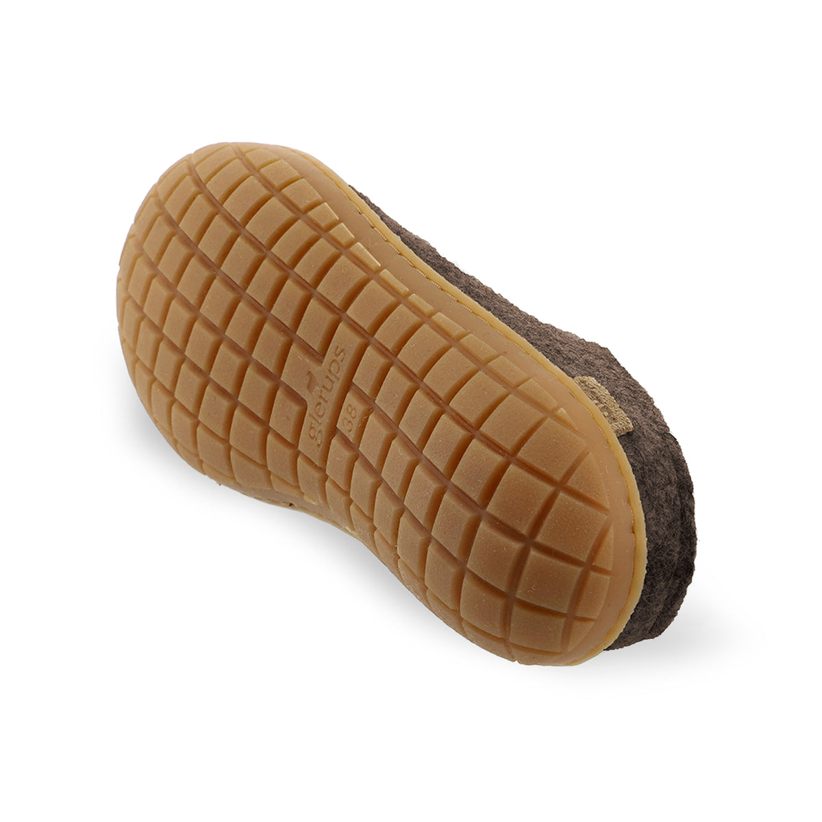 Slip-on with natural rubber sole - honey - Chestnut