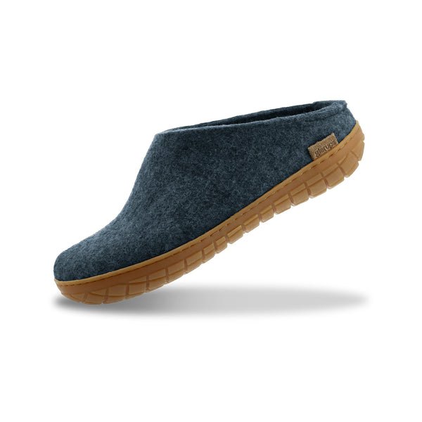 Slip-on with natural rubber sole - honey - Denim