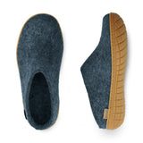 Slip-on with natural rubber sole - honey - Denim
