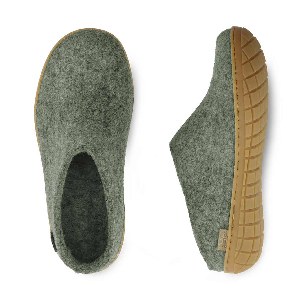 Slip-on with natural rubber sole - honey - Moss
