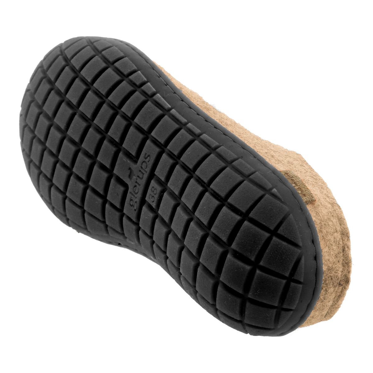 Slip-on with natural rubber sole - black - Sand