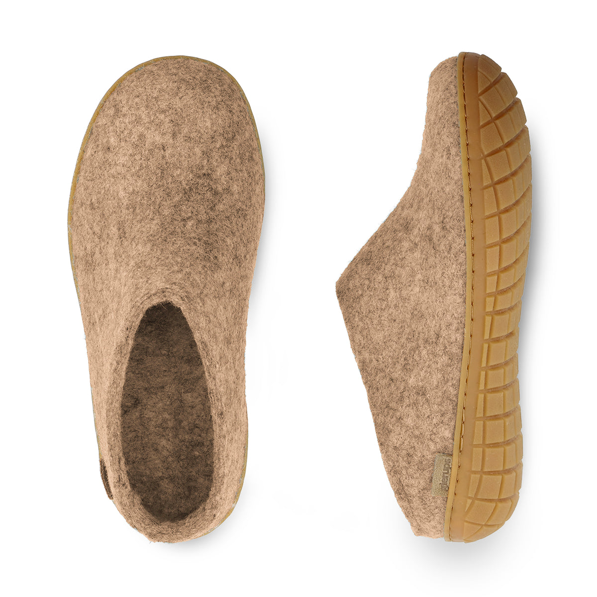 Slip-on with natural rubber sole - honey - Sand