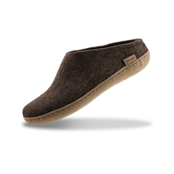Slip-on with leather sole - Chestnut