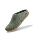 Slip-on with leather sole - Moss