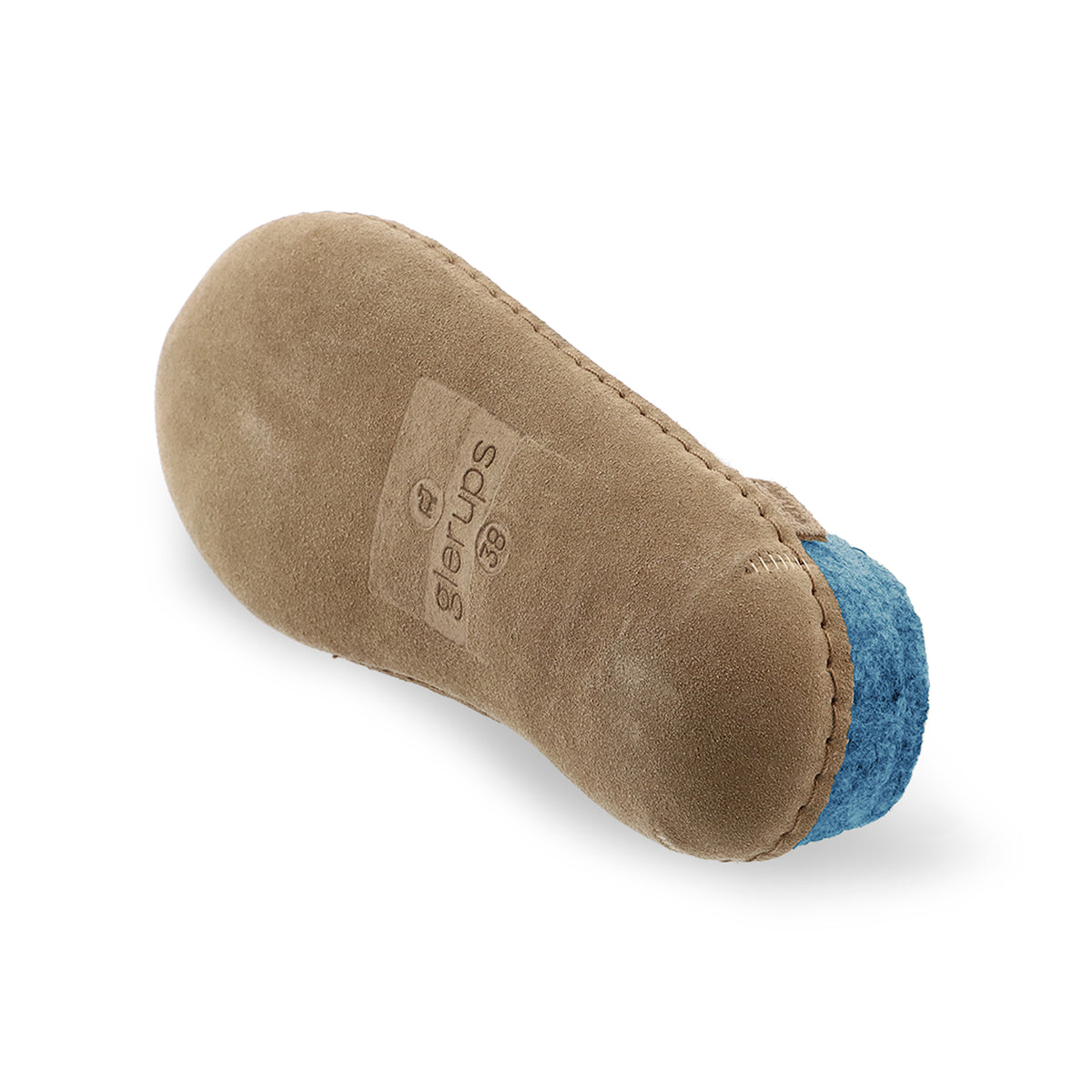 Slip-on with leather sole - Petrol