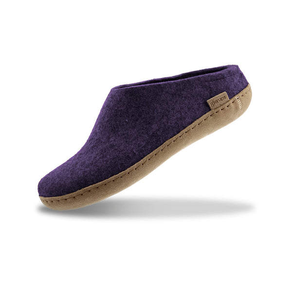 Slip-on with leather sole - Purple