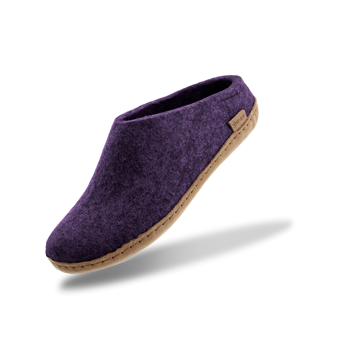 Mokkers Women's Lily Slip On Slippers – Cozy Purple House Shoes With Rubber Sole